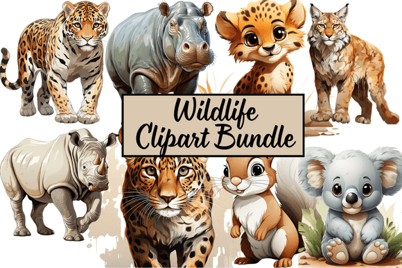 Download Wildlife Clipart Bundle - Wild Collection