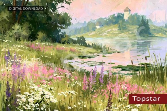 Download Wildflowers by the Lake Summer Wall Art - Wild Collection