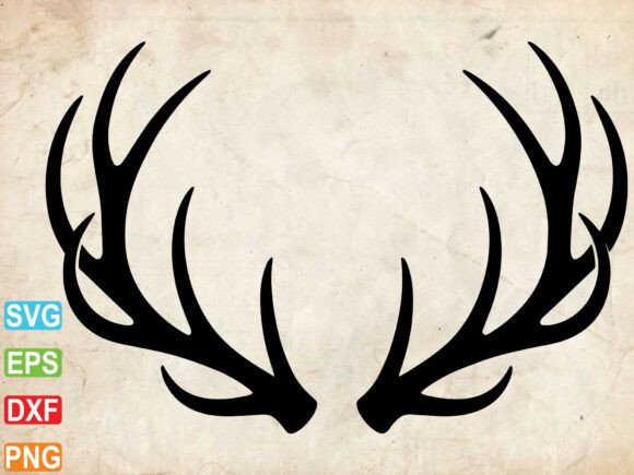 Download Deer Antlers SVG, Antlers Silhouette - Deer Collection