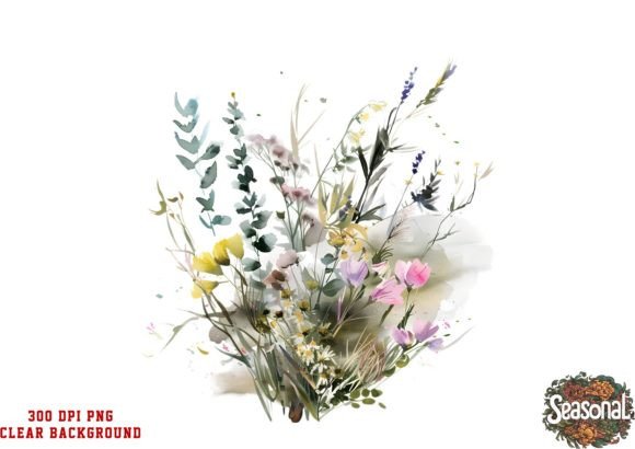 Download Watercolor WildFlowers Clipart - Wild Collection