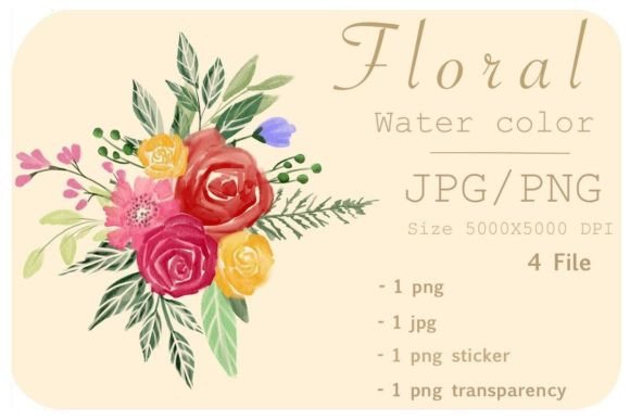 Download Floral Watercolor Design Clipart - Watercolor design Collection