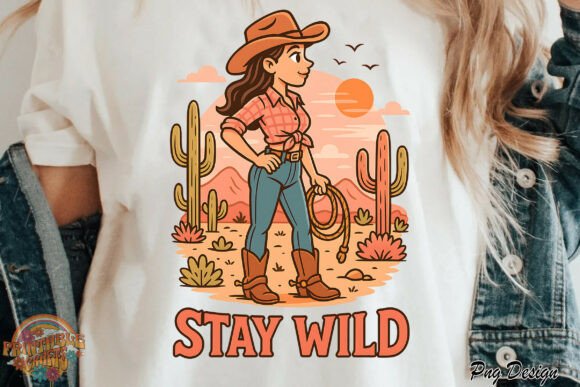 Download Cowgirl Stay Wild Western Png - Wild Collection